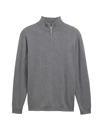 TOM TAILOR | Troyer Pullover | grau